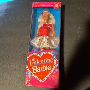 Barbie Valentine Special Edition 1995 Red Heart Print Doll Mattel 15172 New